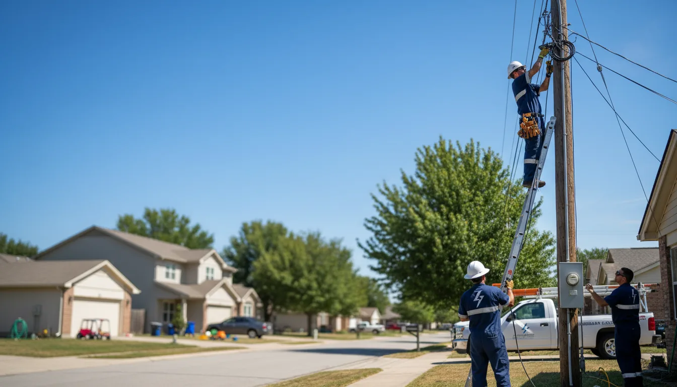 Residential electrician providing installation services in Woodstock, IL